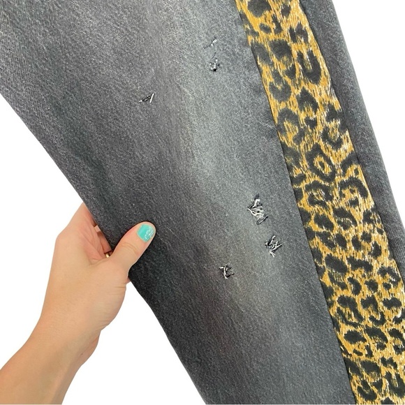 Vintage 80s Levi’s 501 - 0658 Custom Jeans Waist 29 Women Size 6 8 Leopard Plaid - Picture 12 of 16